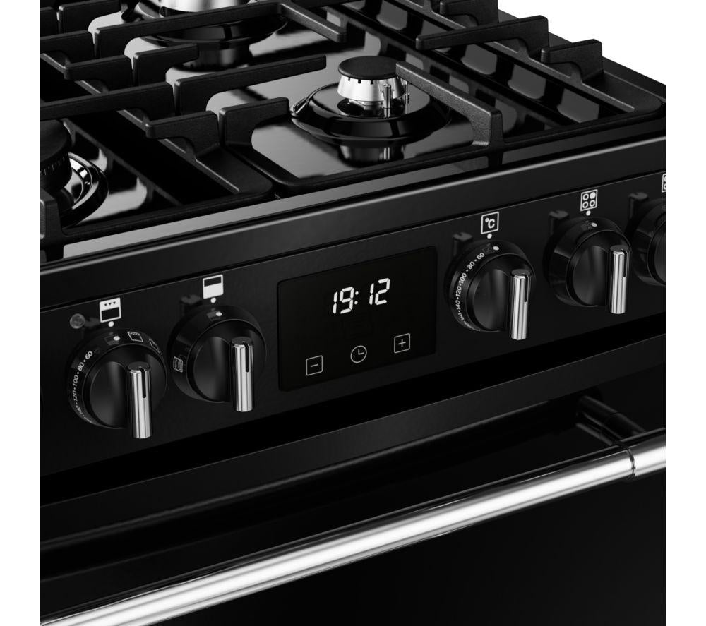Cocina de doble combustible BELLING Farmhouse 60DF - Negro y cromo