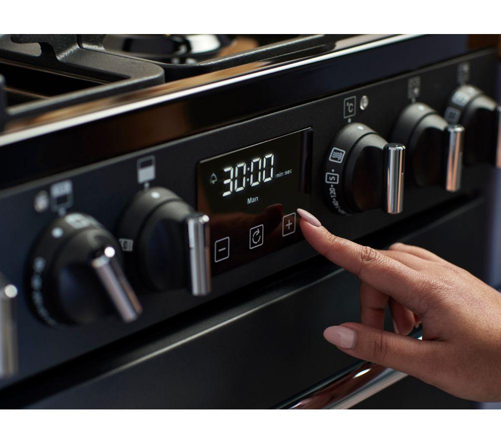 Cocina de doble combustible BELLING Farmhouse 60DF - Negro y cromo