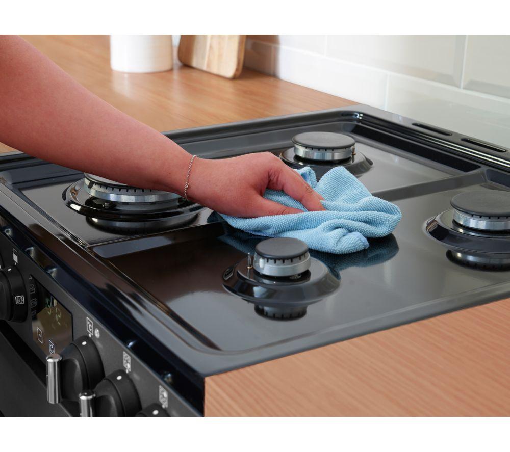 Cocina de doble combustible BELLING Farmhouse 60DF - Negro y cromo