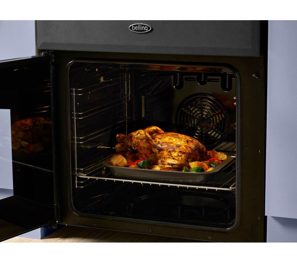 Cocina de doble combustible BELLING Farmhouse 60DF - Negro y cromo