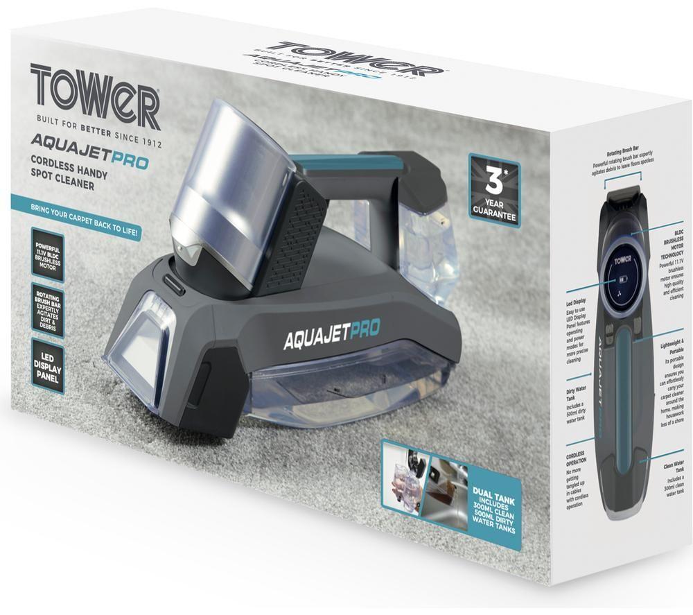 TOWER Aquajet Pro Handheld Vacuum Cleaner - Grey
