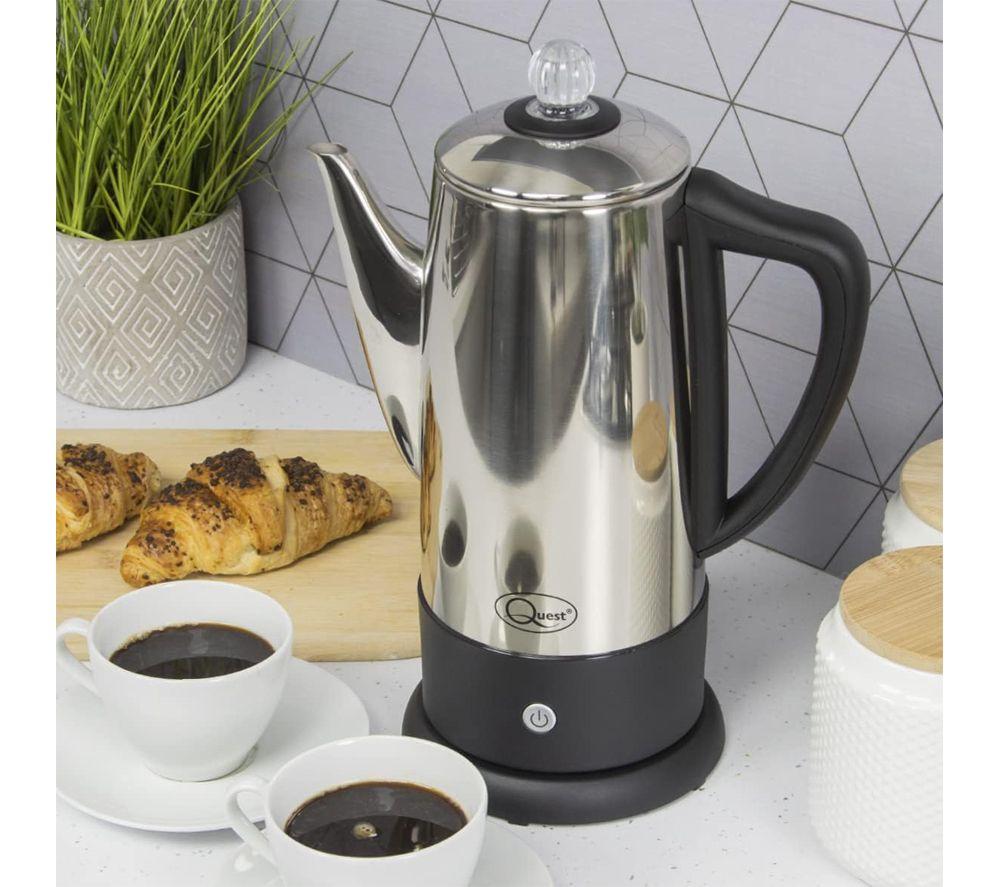 QUEST 35200 Electric Coffee Percolator - Stainless Steel