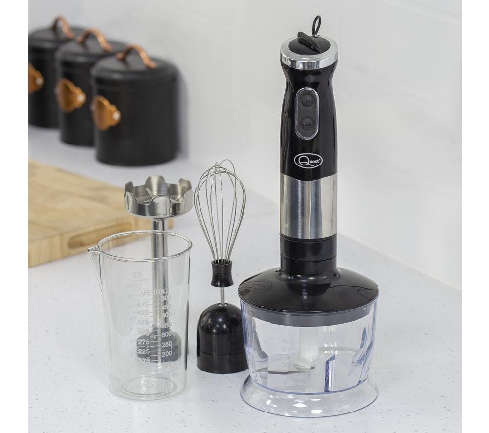 QUEST 35099 Hand Blender - Black & Silver