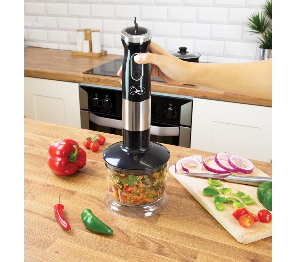 QUEST 35099 Hand Blender - Black & Silver