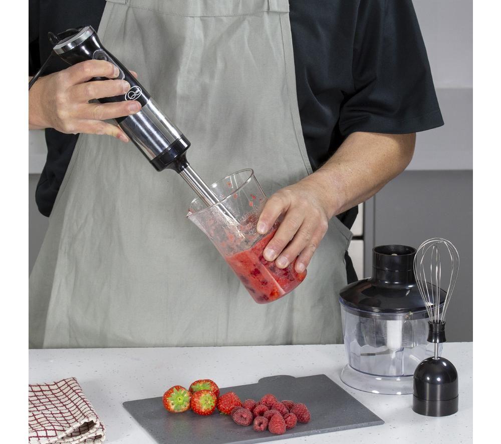 QUEST 35099 Hand Blender - Black & Silver