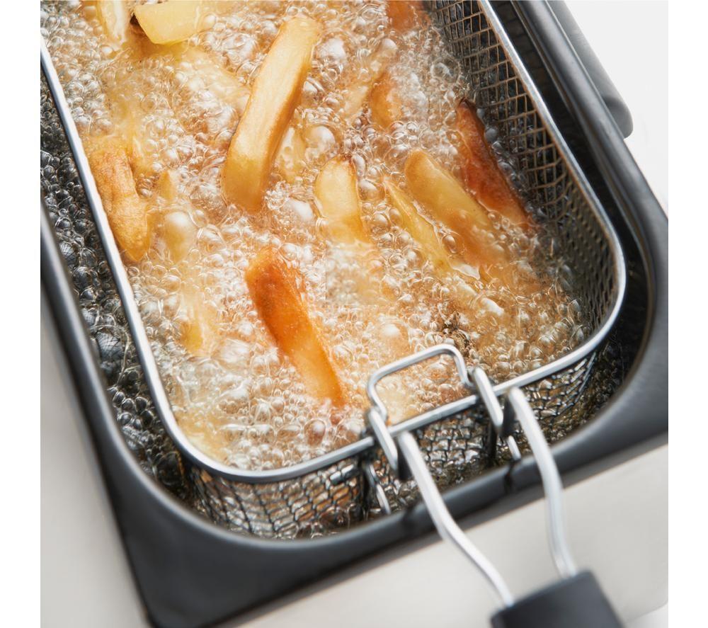 QUEST 35140 Deep Fryer - Black & Silver