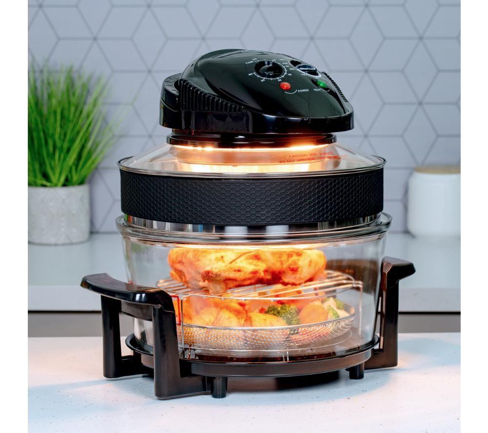 QUEST 43850A Halogen Air Fryer - Clear & Black