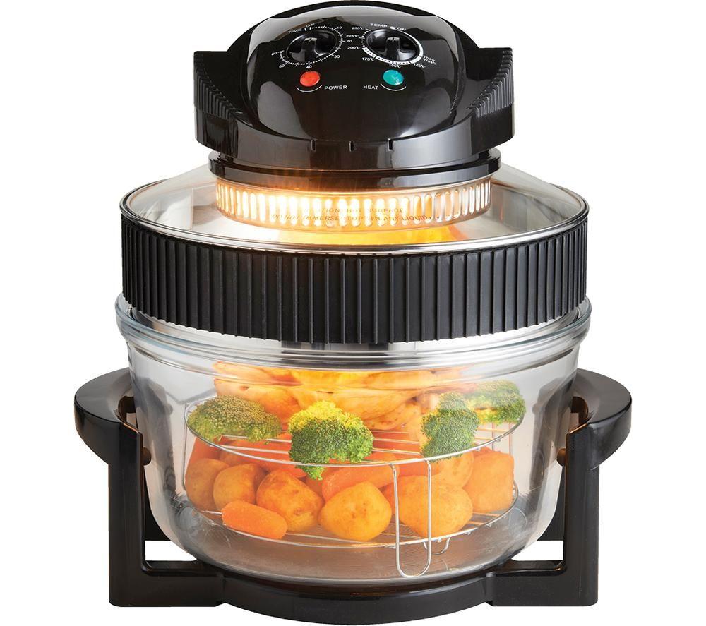 QUEST 43850A Halogen Air Fryer - Clear & Black