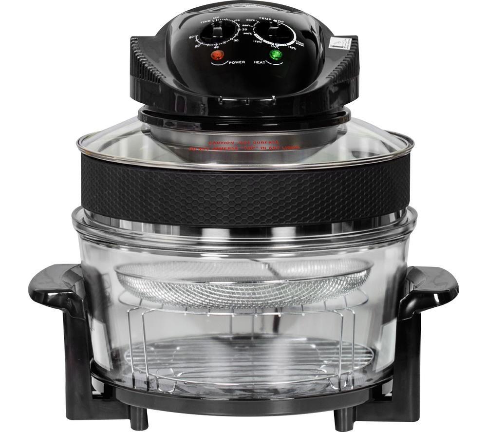QUEST 43850A Halogen Air Fryer - Clear & Black
