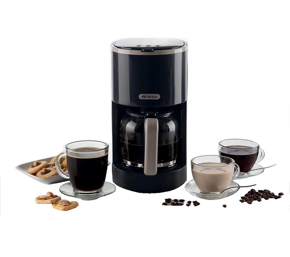 Cafetera de filtro ARIETE Breakfast 1394 - Negra y gris oscuro