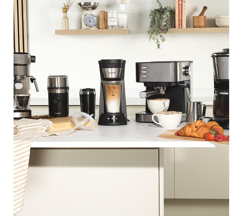 SALTER EK6137 Cafetera - Negro y plata
