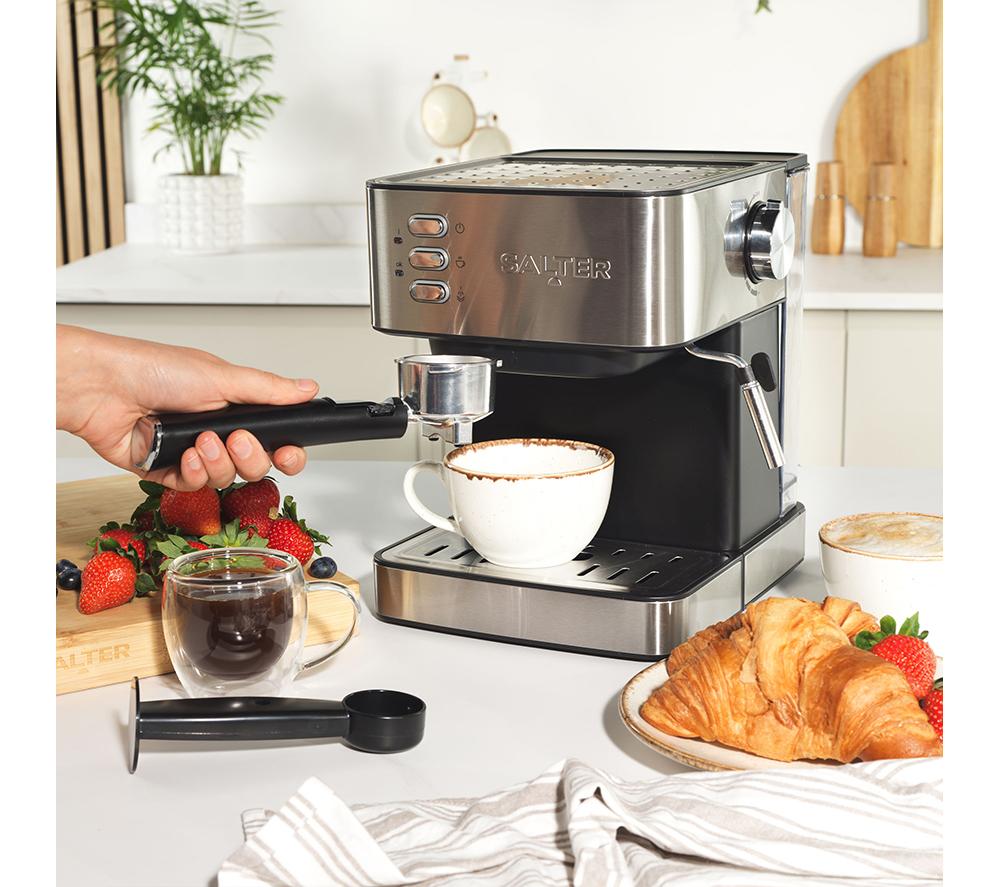 SALTER EK6137 Cafetera - Negro y plata