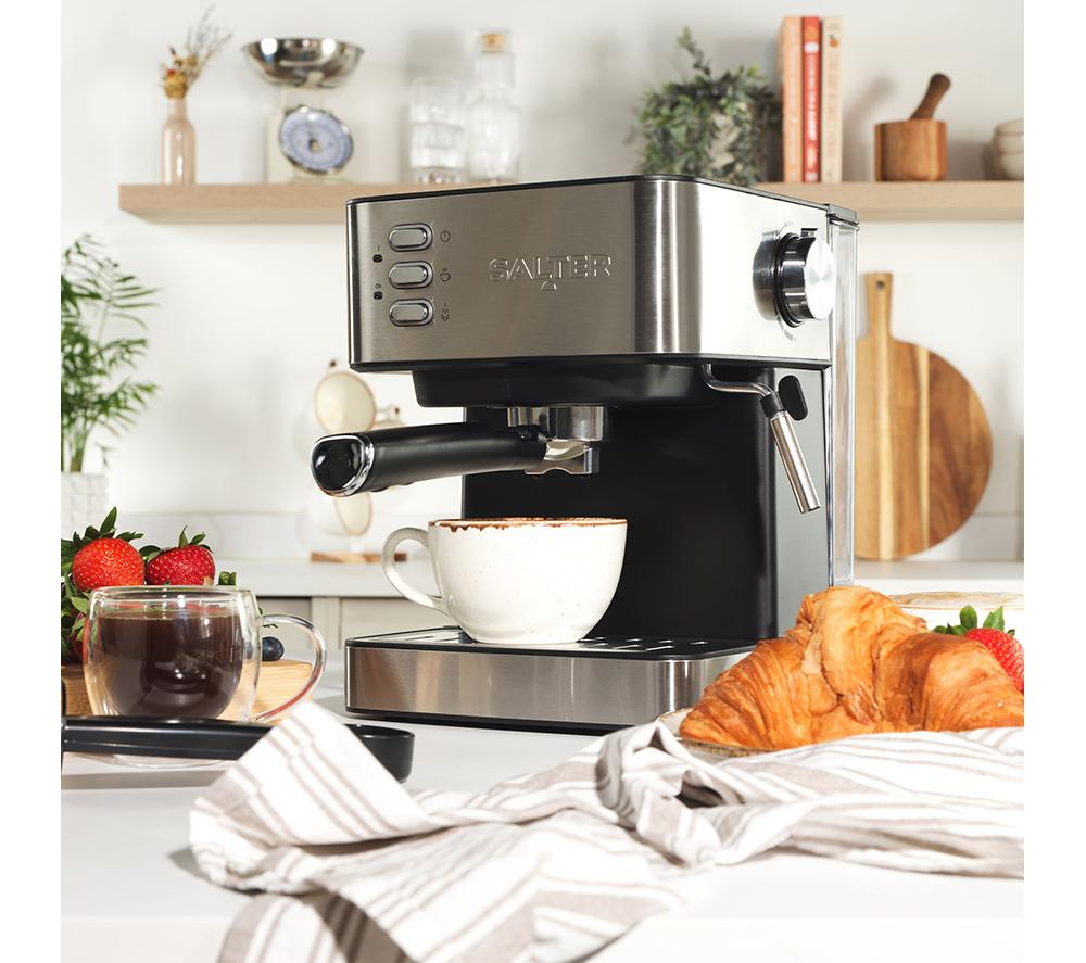 SALTER EK6137 Cafetera - Negro y plata