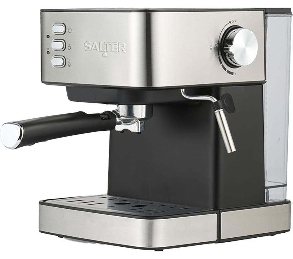SALTER EK6137 Coffee Machine - Black & Silver