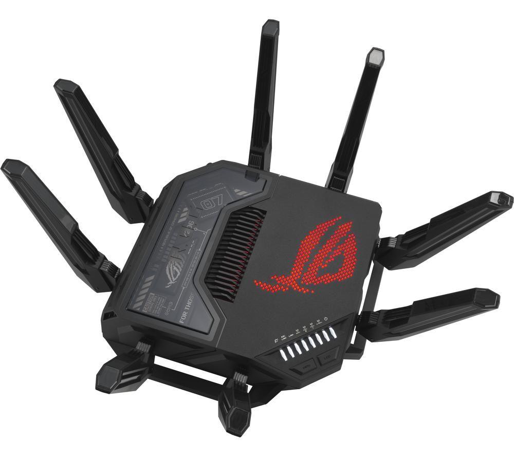 ASUS ROG Rapture GT-BE98 WiFi Cable & Fibre Router - BE 25000, Quad-band