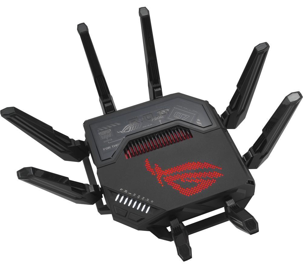 ASUS ROG Rapture GT-BE98 WiFi Cable & Fibre Router - BE 25000, Quad-band