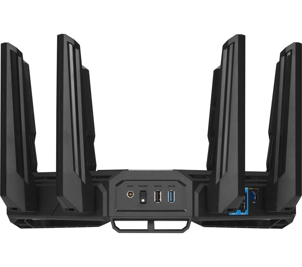 ASUS ROG Rapture GT-BE98 WiFi Cable & Fibre Router - BE 25000, Quad-band