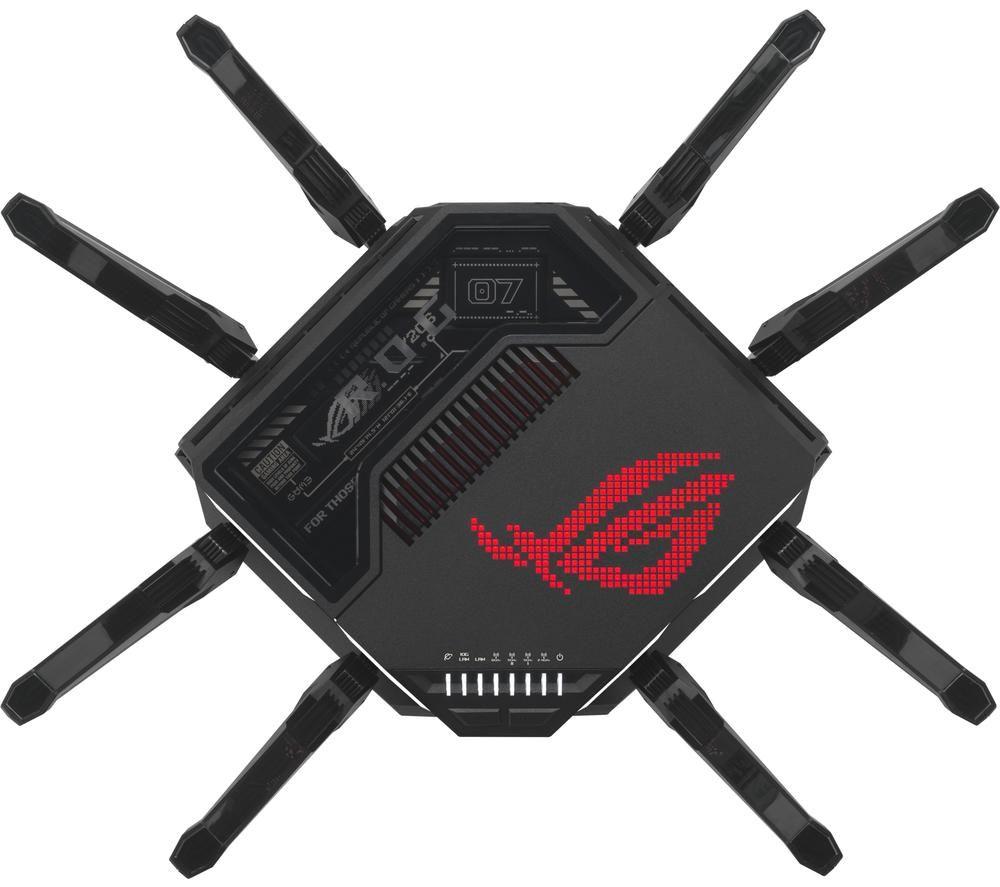 ASUS ROG Rapture GT-BE98 WiFi Cable & Fibre Router - BE 25000, Quad-band