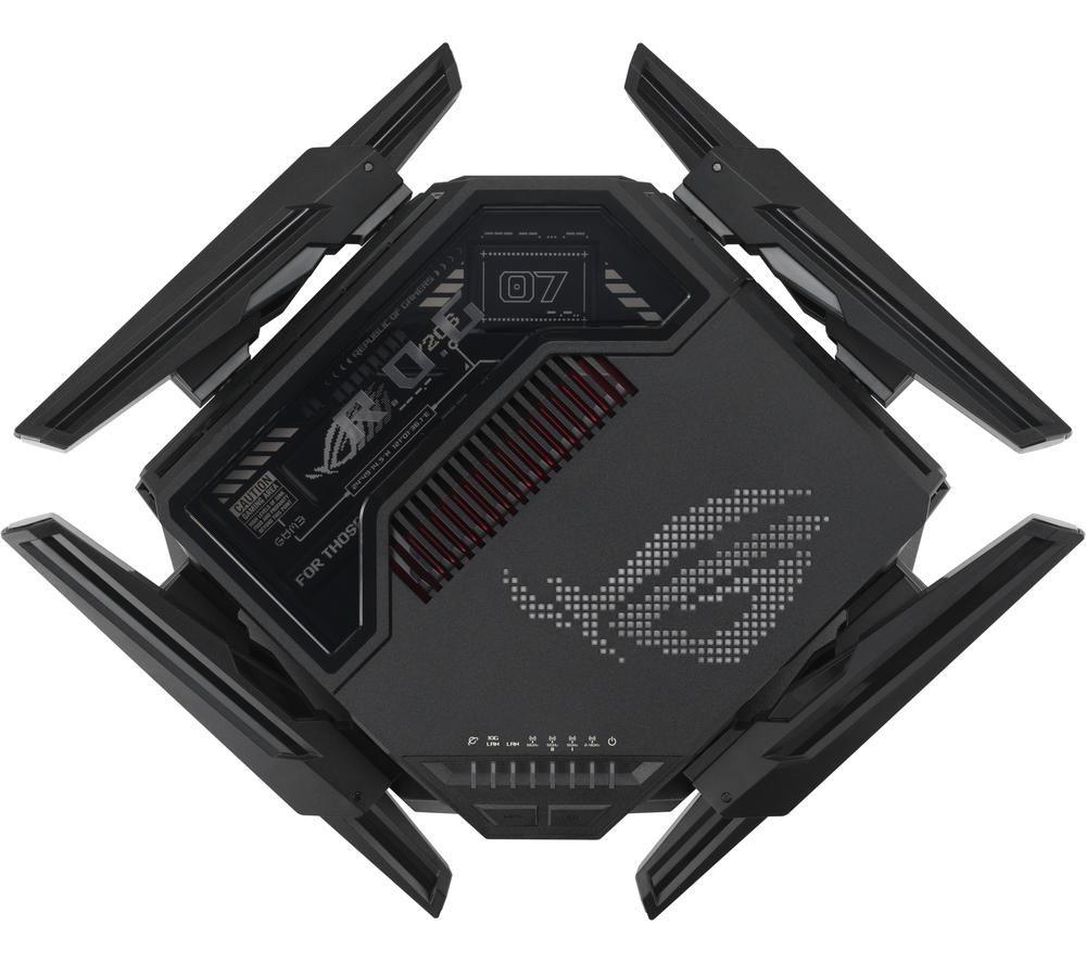 ASUS ROG Rapture GT-BE98 WiFi Cable & Fibre Router - BE 25000, Quad-band