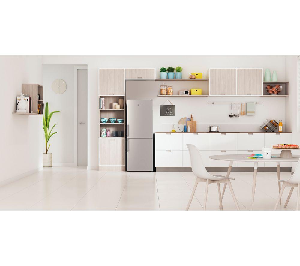 INDESIT Low Frost IB55 532 S UK 50/50 Fridge Freezer - Silver
