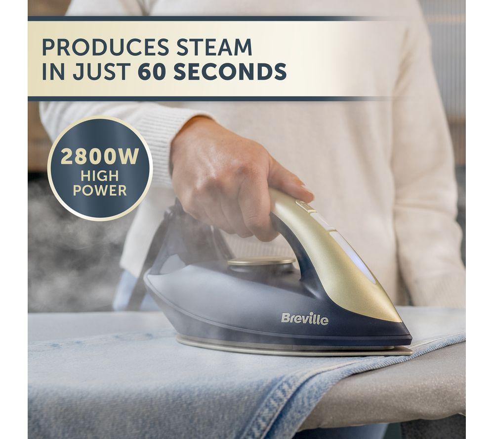 BREVILLE DiamondXpress VIN446 Steam Generator Iron - Faded Blue & Pale Gold