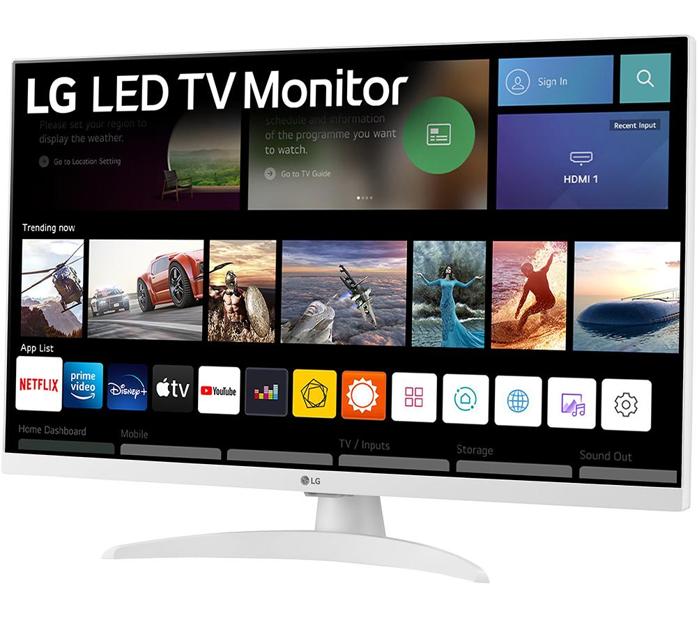 LG 27TQ615S-WZ 27" Smart Full HD LED TV Monitor - White
