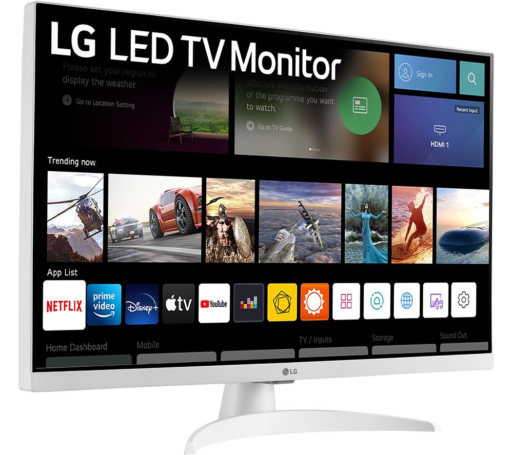 LG 27TQ615S-WZ 27" Smart Full HD LED TV Monitor - White