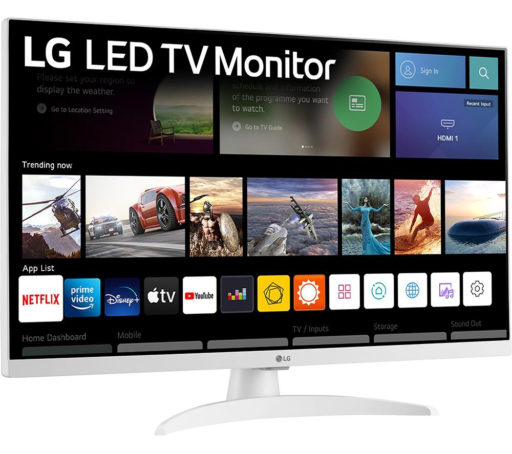 LG 27TQ615S-WZ 27" Smart Full HD LED TV Monitor - White