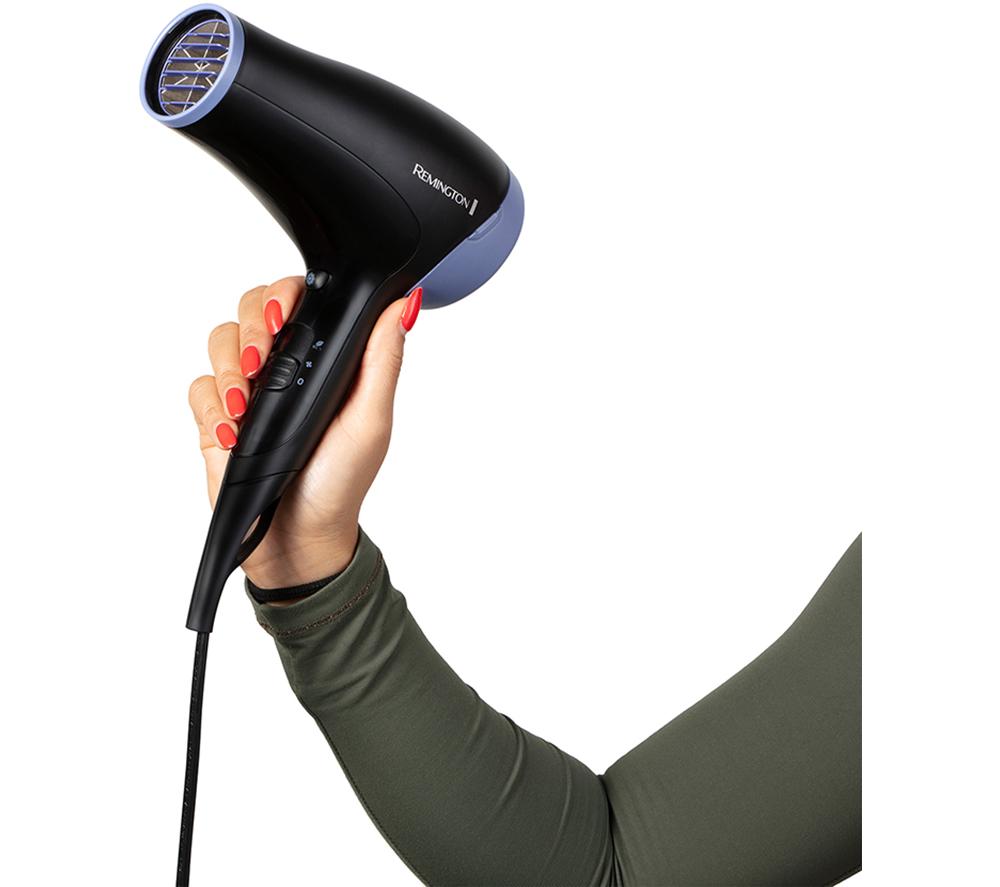 REMINGTON D3016GP Style Essentials Hair Dryer & Hair Straightener Set - Black & Purple