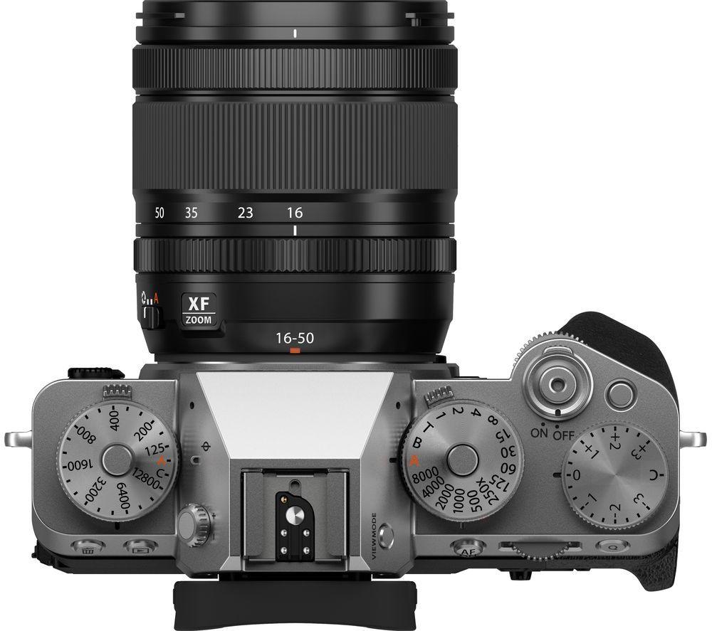 FUJIFILM X-T5 Mirrorless Camera with FUJINON XF 16-50 mm f/2.8-4 R LM WR Lens - Silver