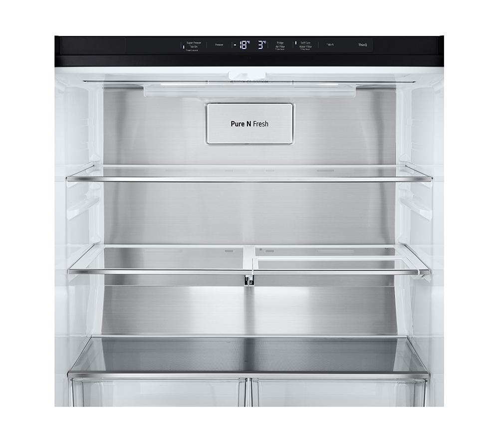 LG InstaView GMG860EPBE Smart Fridge Freezer - Matte Black