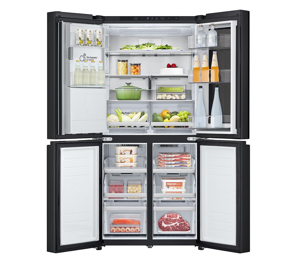 LG InstaView GMG860EPBE Smart Fridge Freezer - Matte Black