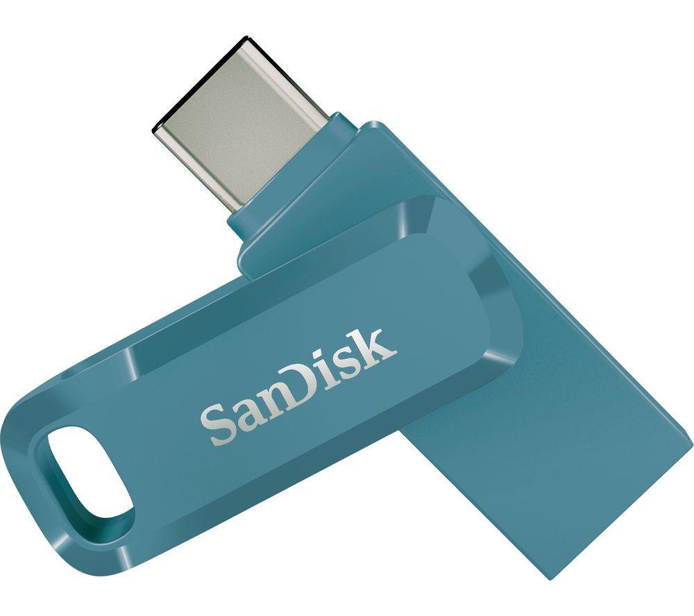 SANDISK Ultra USB Type-C & USB 3.2 Dual Memory Stick - 128 GB, Navagio Bay