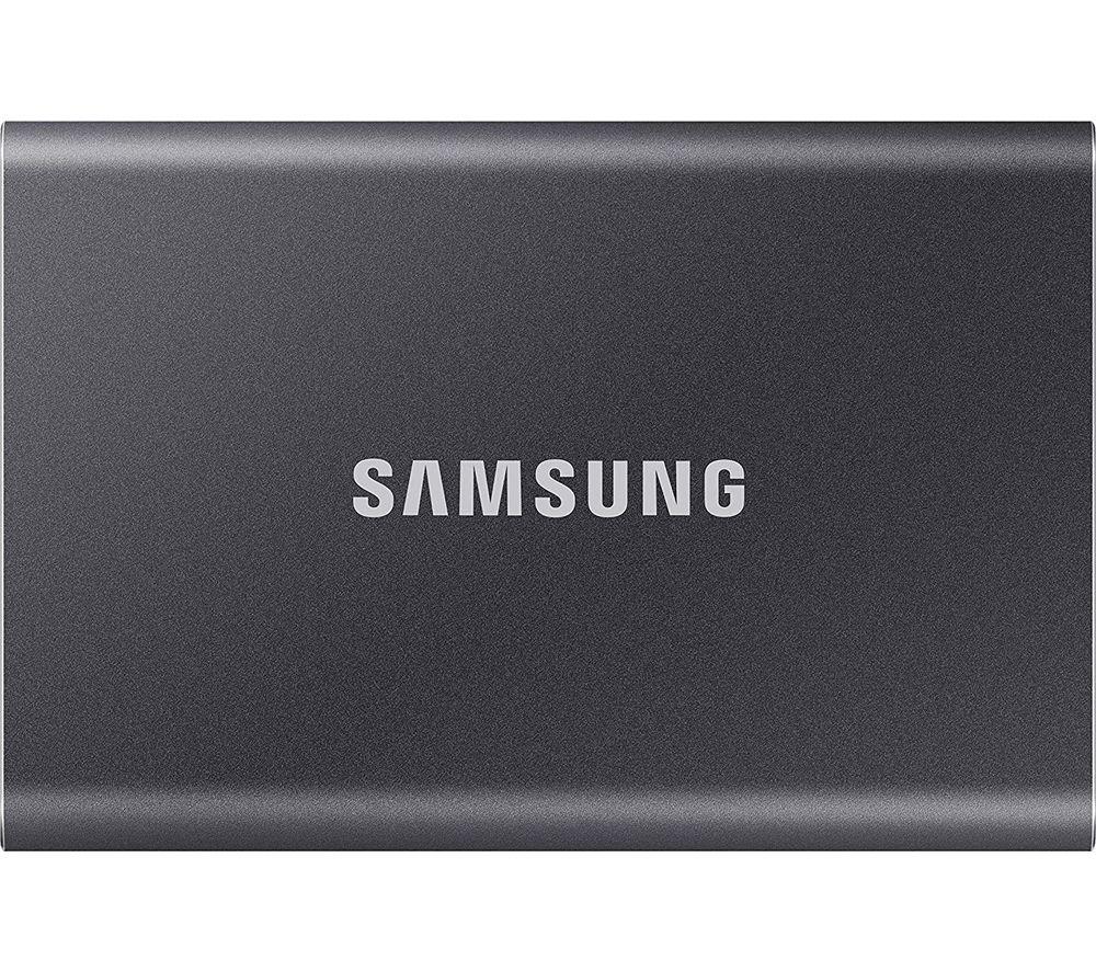 SAMSUNG T7 Portable External SSD - 4 TB, Grey