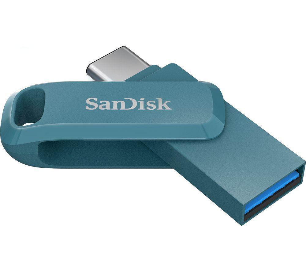 SANDISK Ultra USB Type-C & USB 3.2 Dual Memory Stick - 256 GB, Navagio Bay