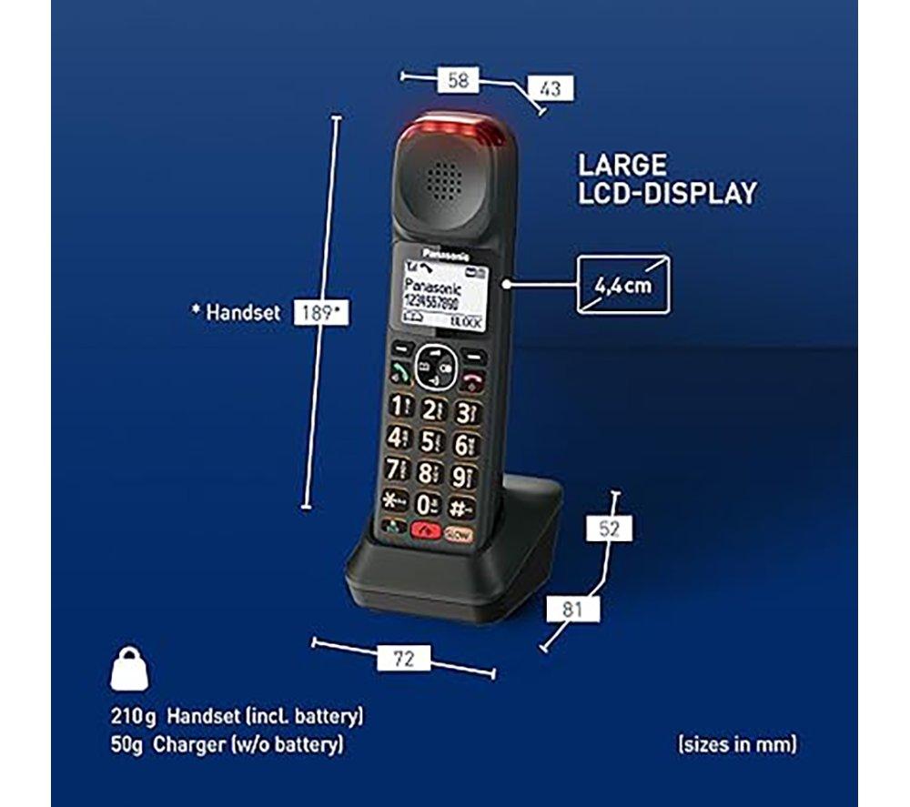 PANASONIC KX-TGMA45EM DECT Cordless Phone Additional Handset - Black