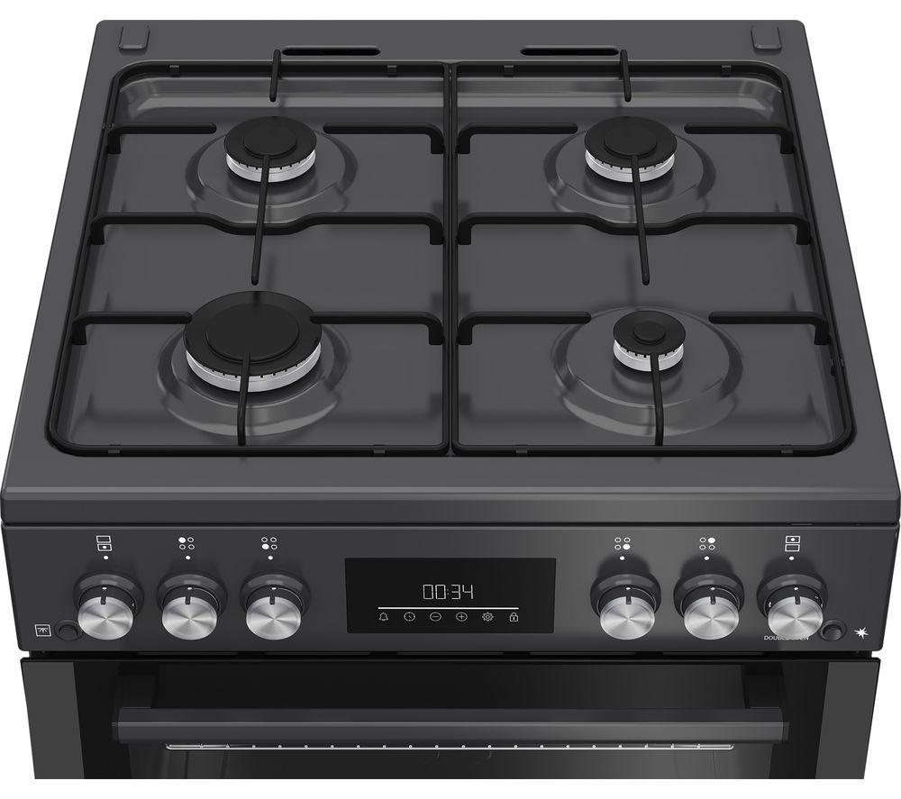 Cocina de gas BEKO Pro FDG6271CA de 60 cm - Antracita
