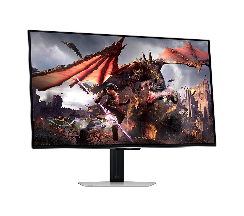 SAMSUNG Odyssey G8 LS32DG802SUXXU 4K Ultra HD 32" OLED Smart Gaming Monitor - Black & Silver