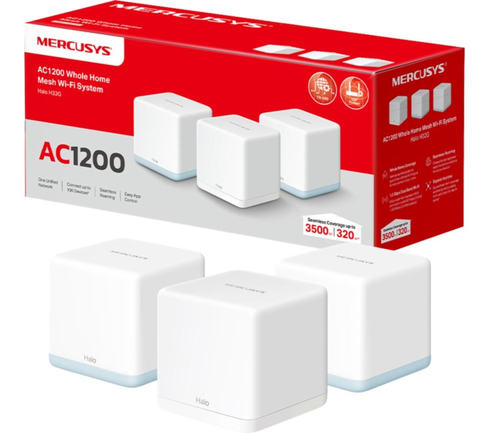 MERCUSYS Halo H1200 Whole Home WiFi System - Triple Pack