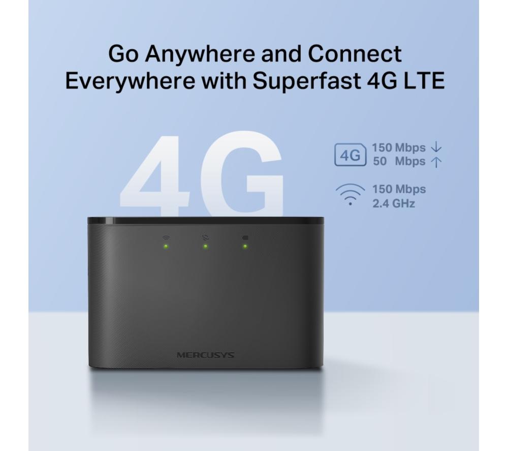Router WiFi 4G MERCUSYS MT110 - 4G LTE, banda única