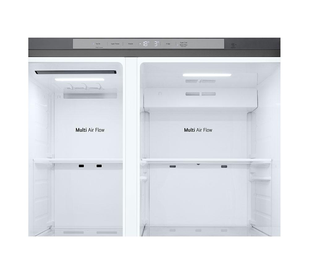 LG NatureFRESH GSLC40PYPE Frigorífico americano - Plata premium
