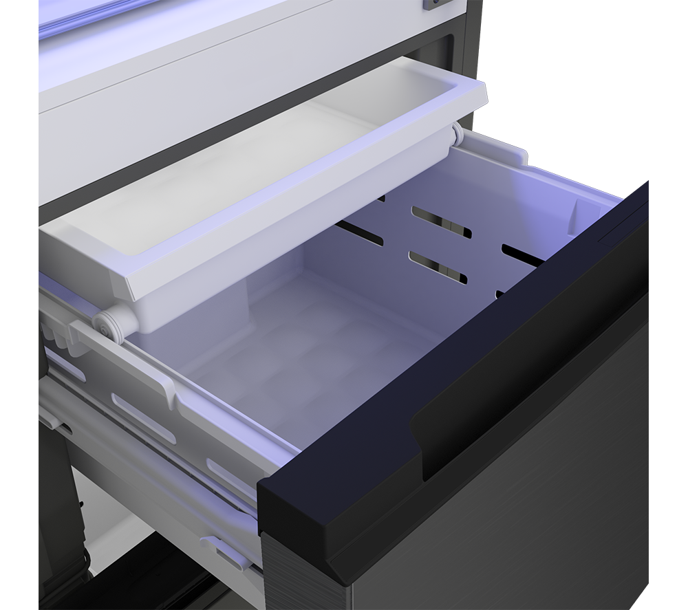 Frigorífico-congelador BEKO Pro HarvestFresh GNE4603VPZ 70/30 - Acero negro