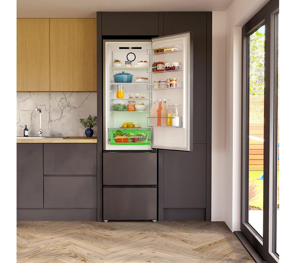 Frigorífico-congelador BEKO Pro HarvestFresh GNE4603VPZ 70/30 - Acero negro