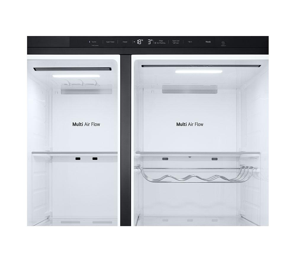 Frigorífico Americano Inteligente LG NatureFRESH GSLE81EPBC - Essence Black Steel