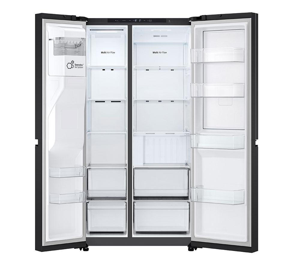 LG NatureFRESH GSJC40EPPE American-Style Fridge Freezer - Matte Black