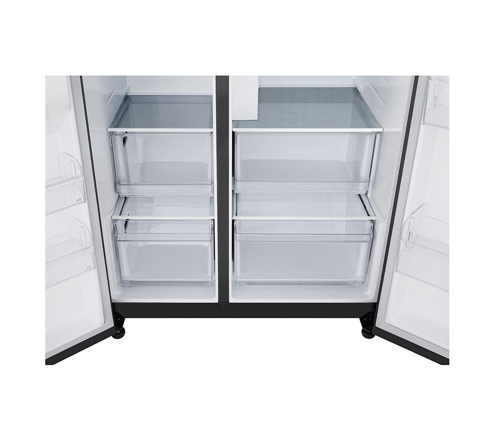 LG NatureFRESH GSJC40EPPE American-Style Fridge Freezer - Matte Black