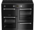 LEISURE Cookmaster CK100D210K Electric Induction Range Cooker - Black