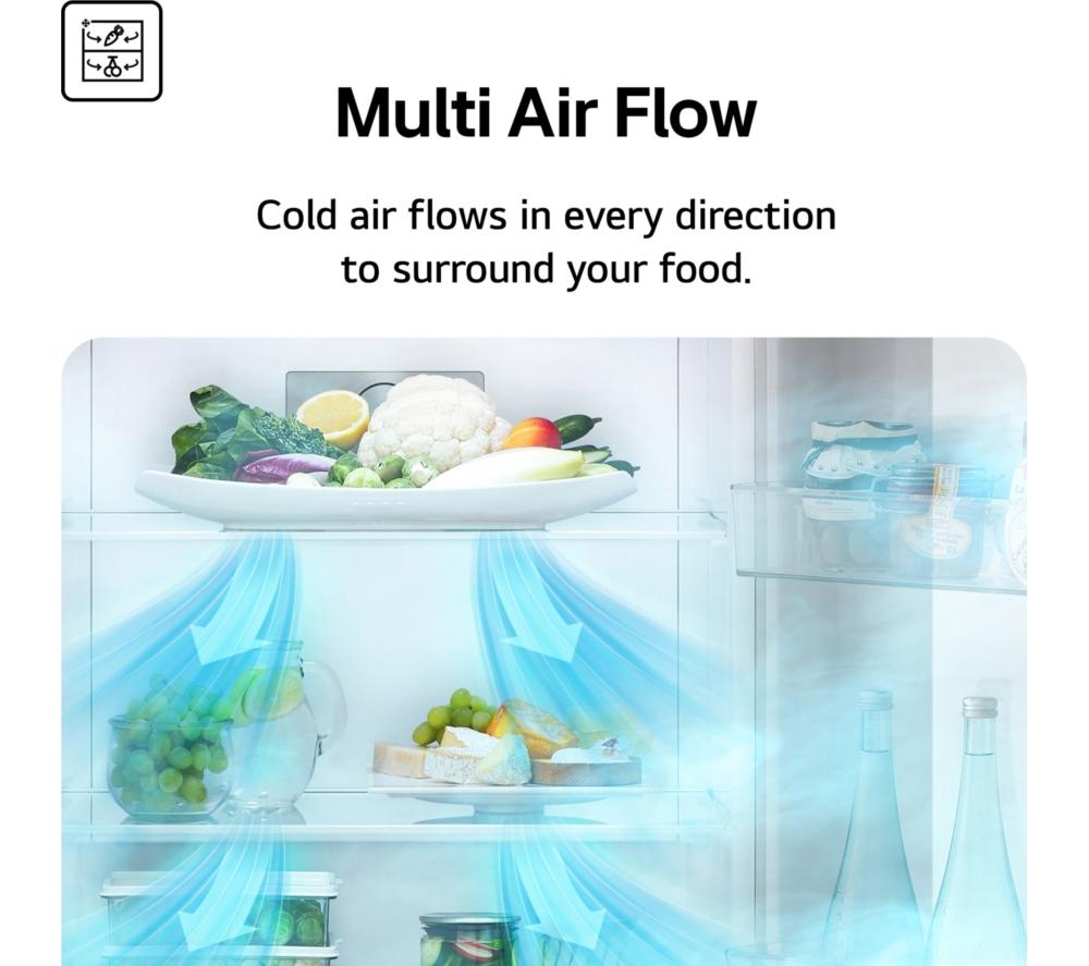 LG NatureFRESH GBB92MBB3P 70/30 Kühl-Gefrierkombination – Metal Sorbet