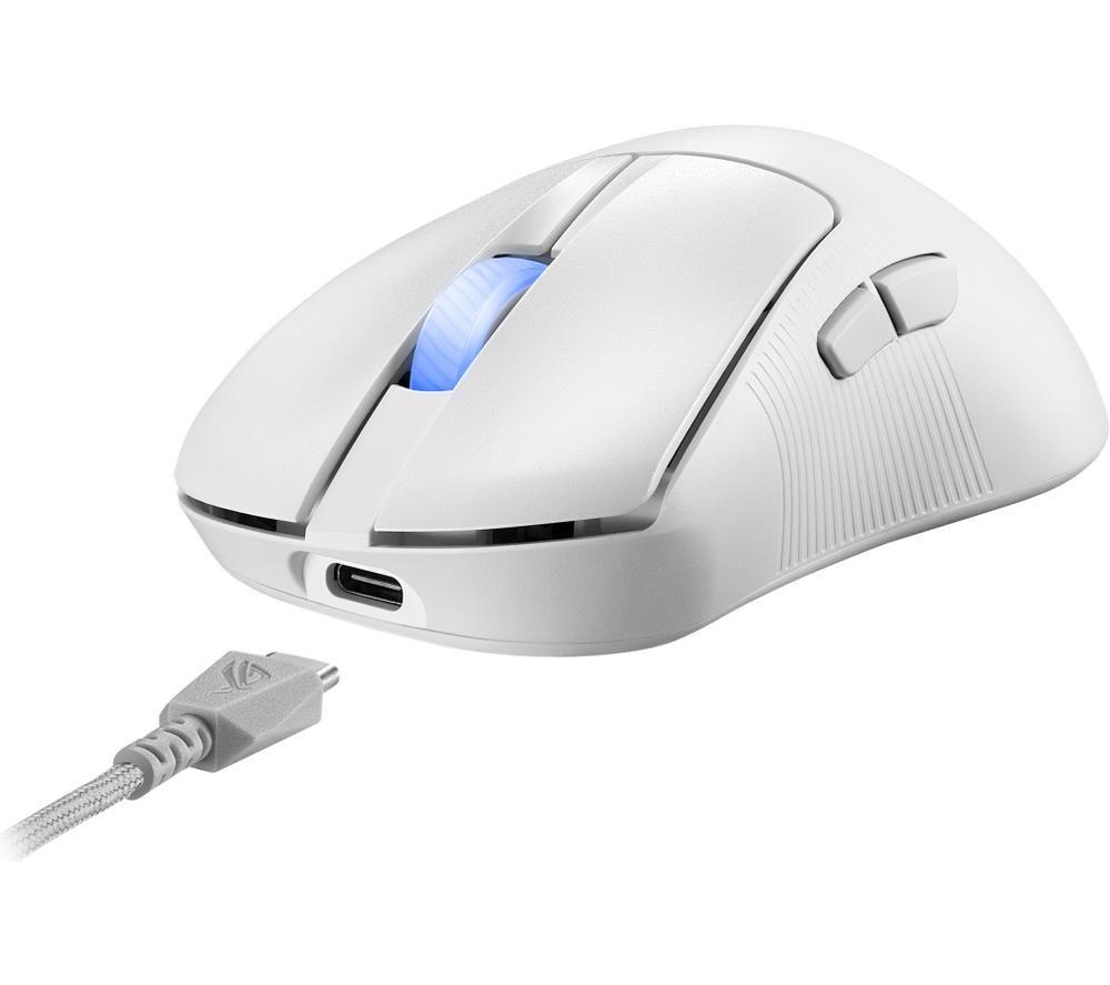 ASUS ROG Keris II Ace RGB Wireless Optical Gaming Mouse - White
