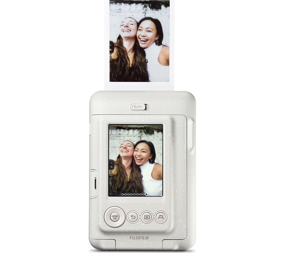 Cámara e impresora instantánea híbrida INSTAX Mini LILPLAY - Blanco niebla